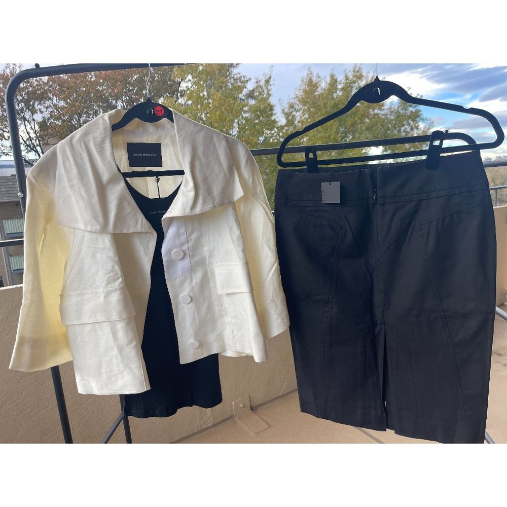 NWT Club Monaco White Morgan Jacket Size Medium